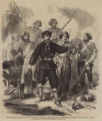 The Revolution in Sicily, La Masa, the Sicilian Guerrilla Chief, and Staff, in the Streets of Palermo, 28 May